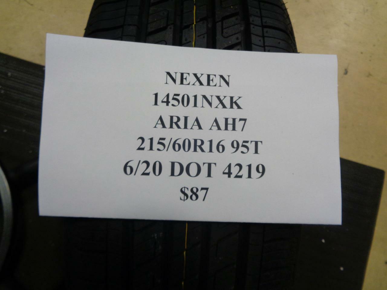 4 NEW NEXEN ARIA AH7 P 215 60 16 95T SL ALL SEASON TIRES 14501NXK