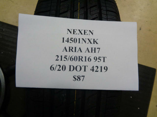 4 NEW NEXEN ARIA AH7 P 215 60 16 95T SL ALL SEASON TIRES 14501NXK