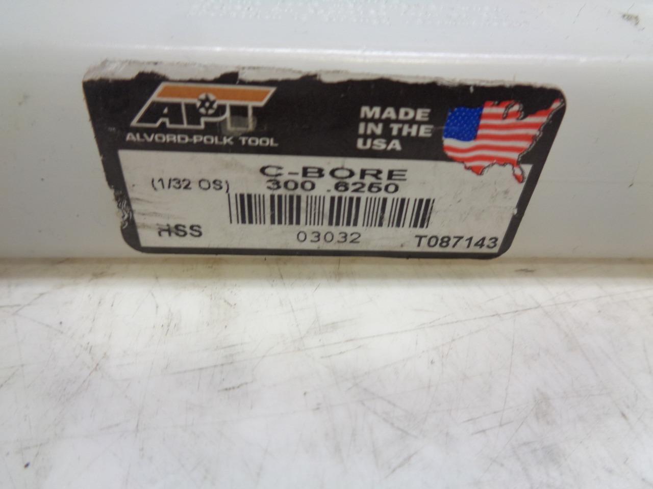 NEW ALVORD-POLK CAPSCREW COUNTERBORE STANDARD 03032 58" 4 FLUTE R22T6BM2