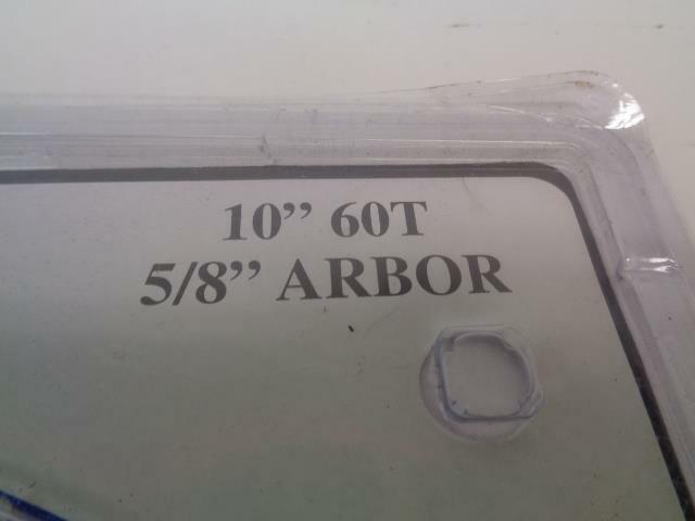 NEW LIFETIME CARBIDE 10" 60-TEETH FINISHING SAW BLADE 38543 SP1T1