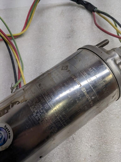FRANKLIN ELECTRIC 2345229404 SUBMERSIBLE WELL MOTOR 3-WIRE 460V 3/4HP 3PH NEW H2