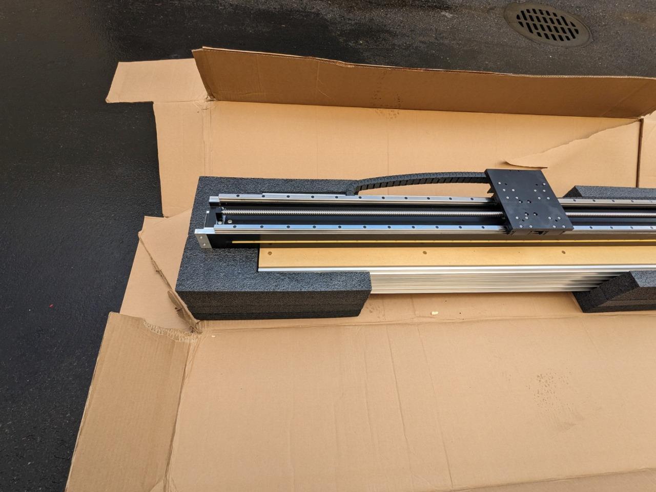 SHAPEOKO CNC ROUTER T-SLOT HYBRID TABLE 48"X49" AND ROUTER ONLY #1 B2 BOX 1