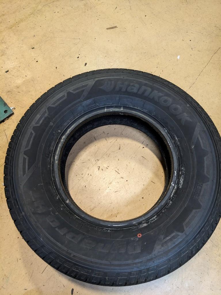 DAMAMGED MOUNTED HANKOOK DYNAPRO HT BSW P 245 75 16 109S SL TIRE 1015220 CQ2