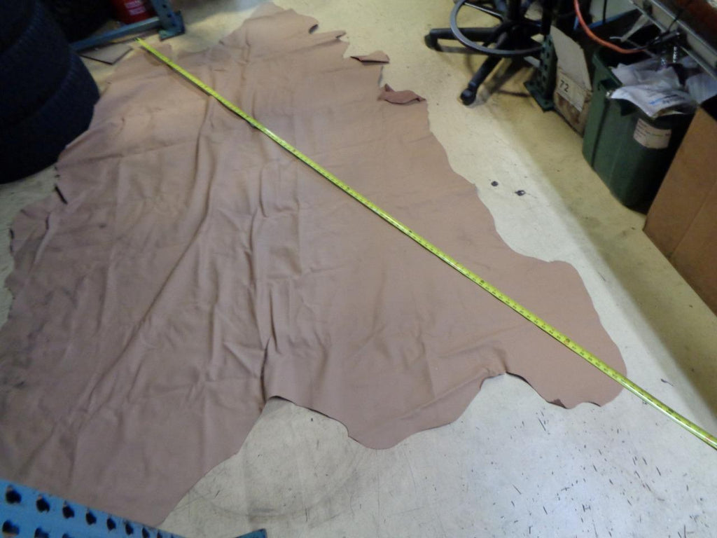 LEATHER HIDE 39.28 SQUARE FEET/3.65 SQUARE METERS TAN NEW N.3 SR