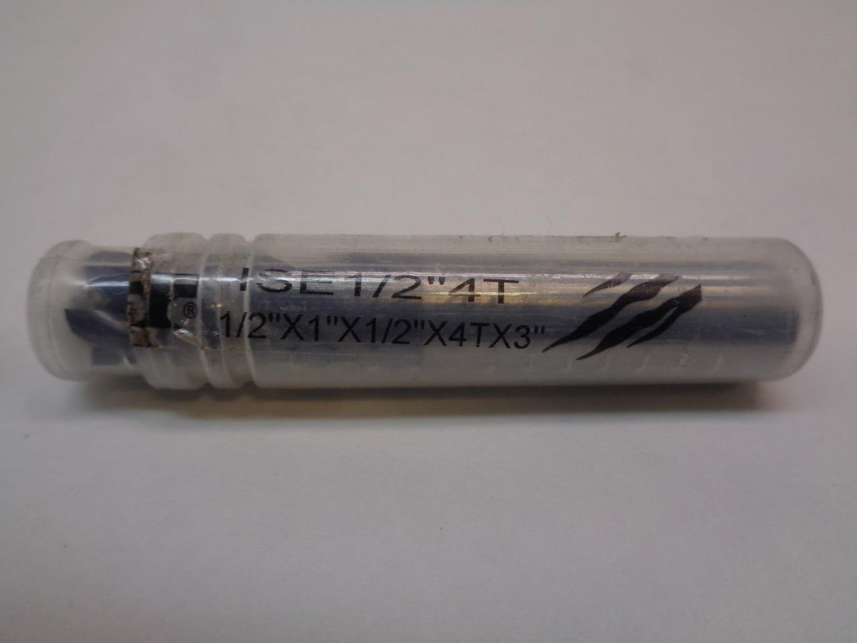 SPEED TIGER ISE 1/2" SQUARE CARBIDE 4 FLUTE END MILL R22T8