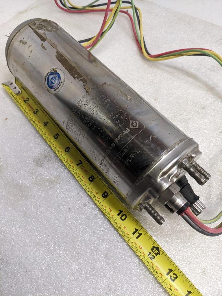 FRANKLIN ELECTRIC 2345229404 SUBMERSIBLE WELL MOTOR 3-WIRE 460V 3/4HP 3PH NEW H2