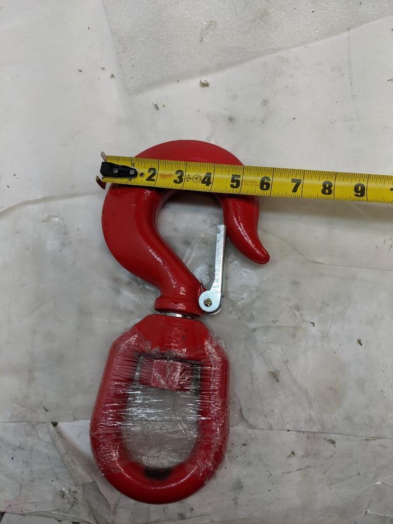 YONGXIN W.L.L. 7 TON HOIST HOOK 1" CLIP 11LBS NEW R15