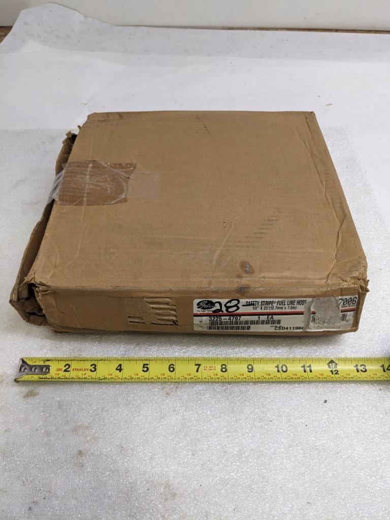 GATES 27006 FUEL HOSE 25' LONG 1/2" ID NITRILE NEW R15