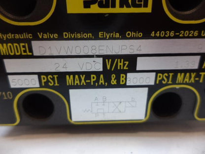 NEW PARKER D1VW008ENJPS4 HYDRAULIC DIRECTIONAL VALVE MANIFOLD R34T1