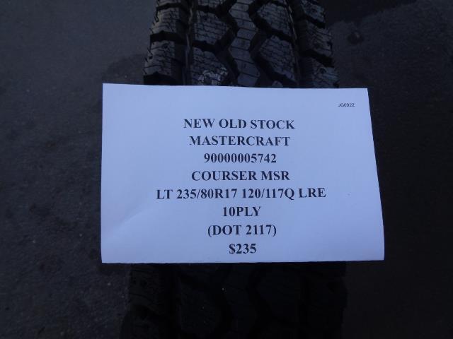 NEW OLD STOCK MASTERCRAFT COURSER MSR 235 80 17 120/117Q LRE 10 PLY 90000005742