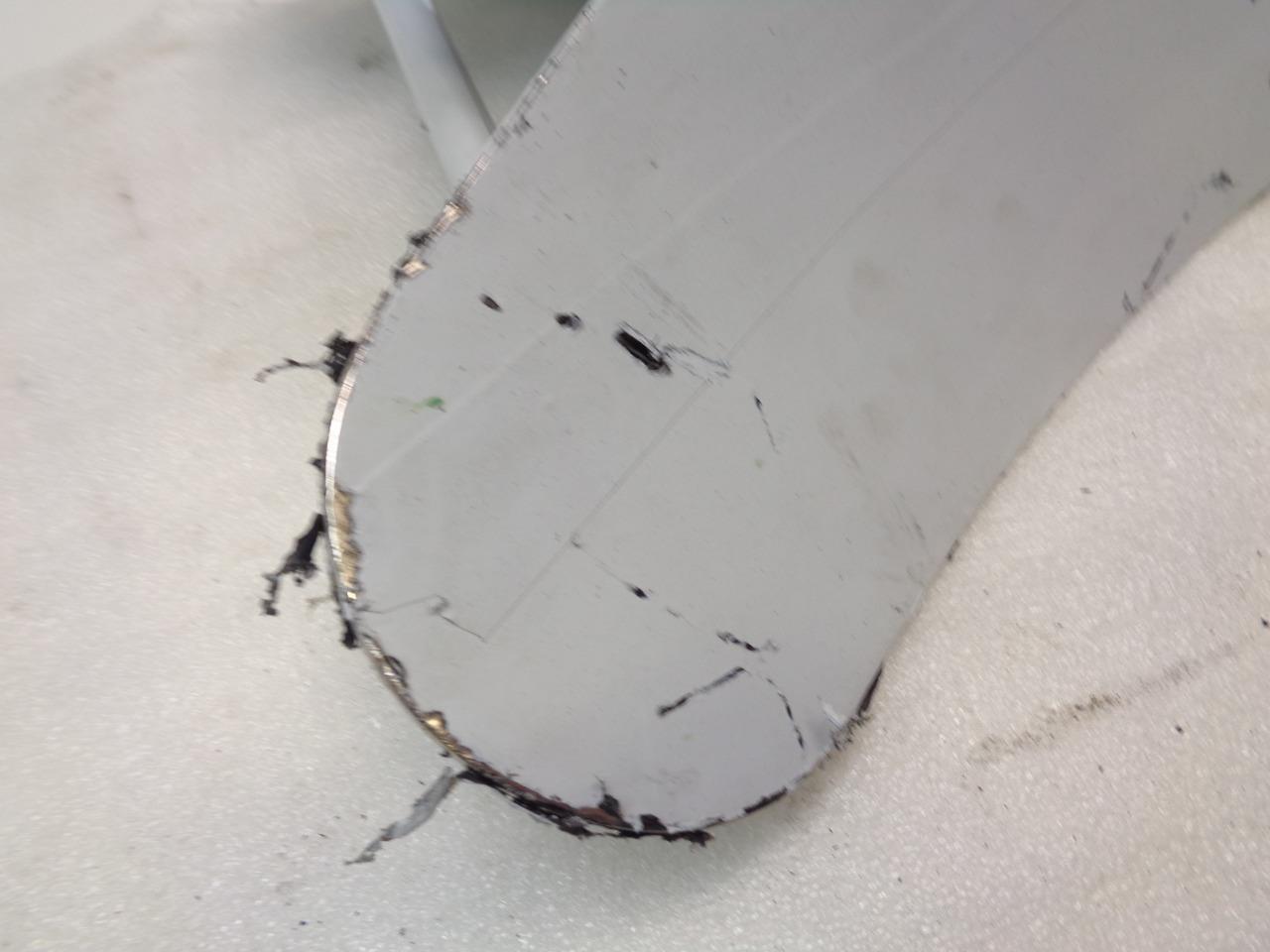 DELTA STYLE VINYL COVERED ANCHOR 13KG W/ CENTER SUPPORT 1" DIA CONNECTOR USED I1