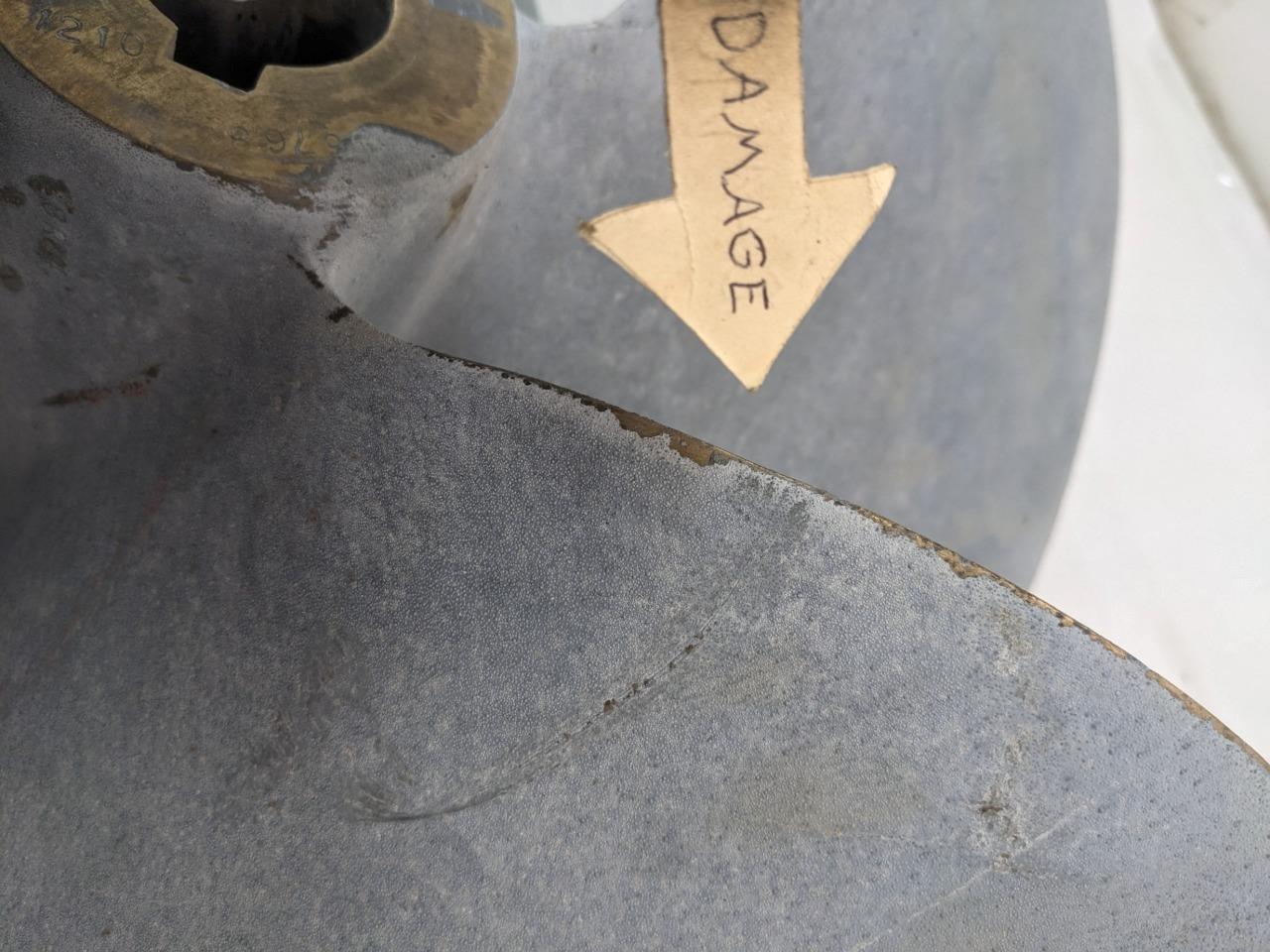 BRASS 28X28X8X16X11 SINGLE 4-WAY BOAT PROPELLER 6768 #2 NEW B2