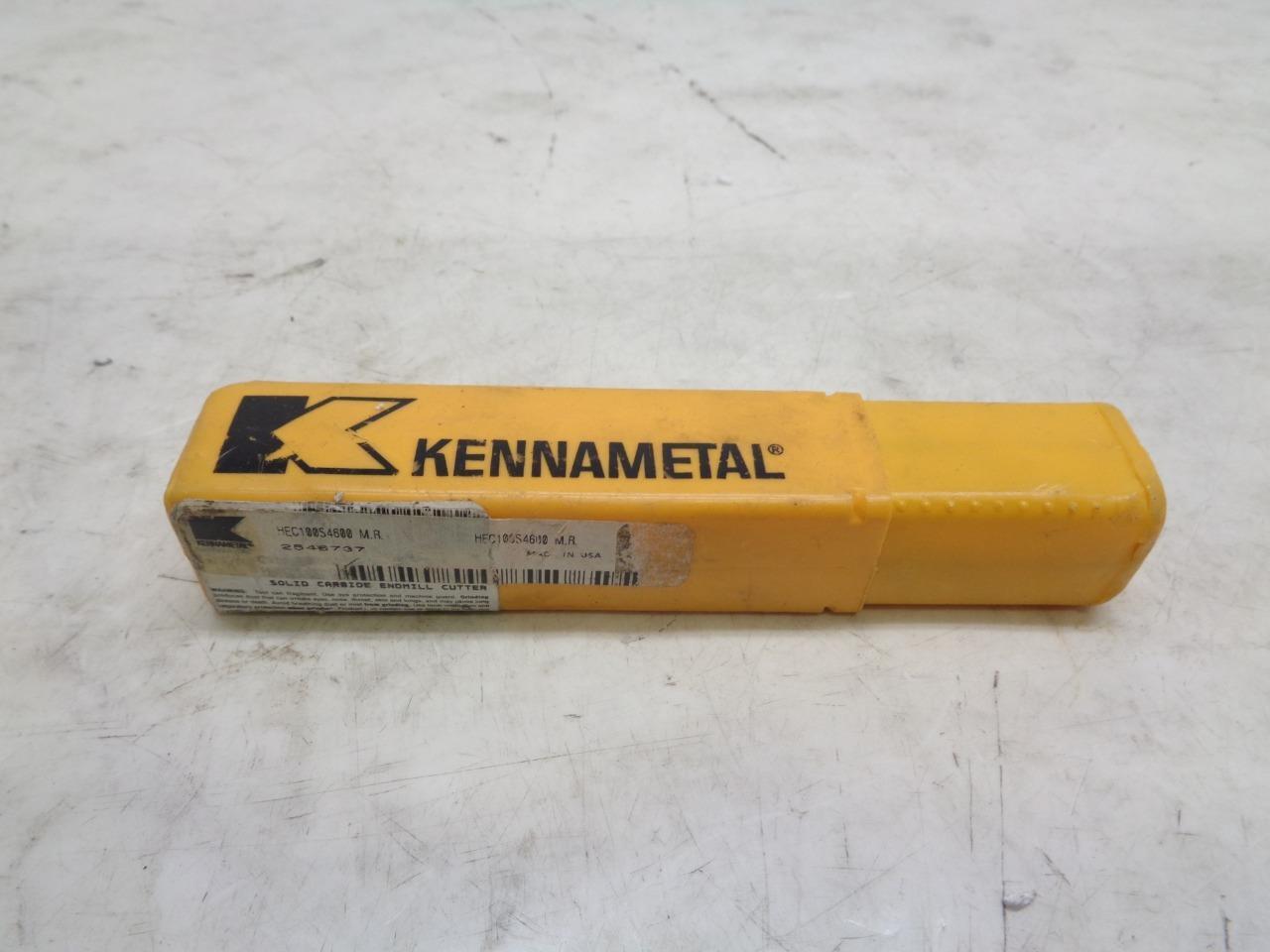 NEW KENNAMETAL 1"x3" CARBIDE SQUARE END MILL HEC100S4600 4 FLUTE R22T6BD