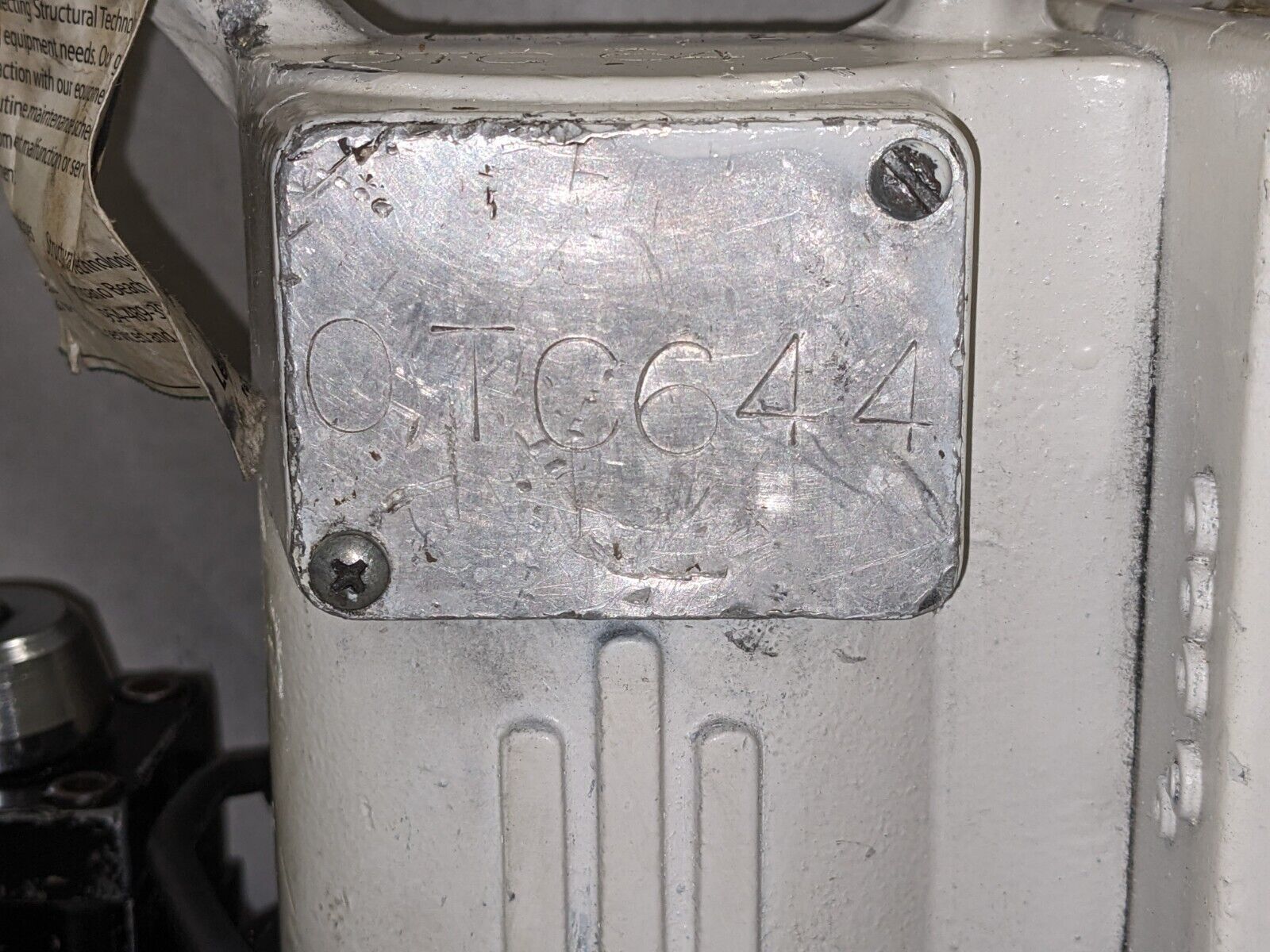 POWER TEAM SPX ELECTRIC HYDRAULIC PUMP PE550 W/ MR571 POST TENSION JACK