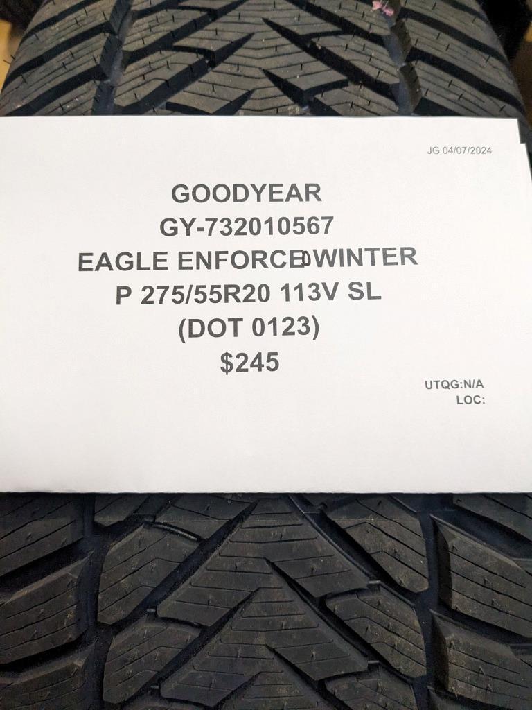 GOODYEAR EAGLE  ENFORCED WINTER P 275 55 20 113V SL TIRE