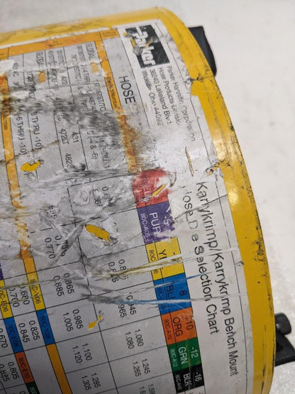 DAMAGED PARKER 82C-061L PORTABLE HYDRAULIC HOSE CRIMPING MACHINE NEW H1