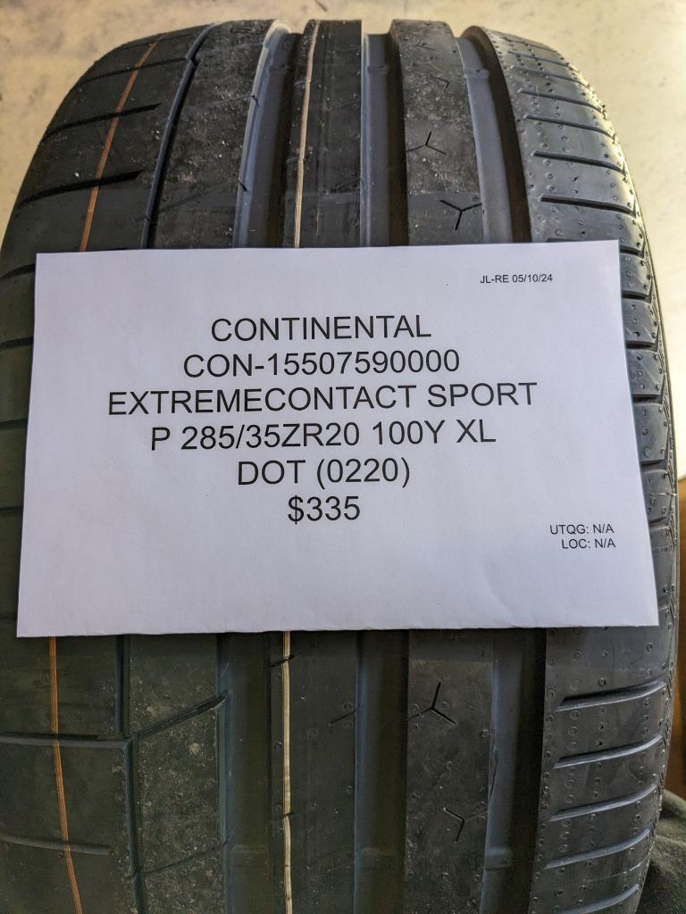 CONTINENTAL EXTREME CONTINENTAL SPORT P 285 35 20 100Y XL TIRE 15507590000 CQ2
