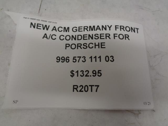 NEW ACM GERMANY FRONT A/C CONDENSER FOR PORSCHE 996 573 111 03 R20T7