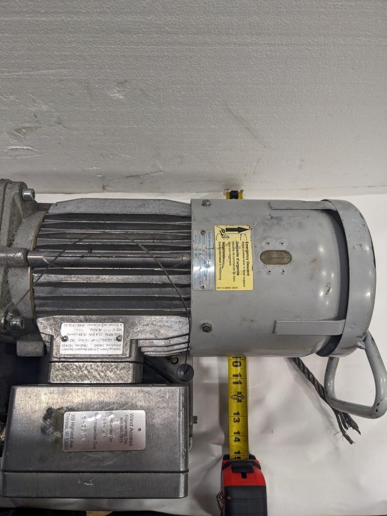 USED TIRAK TM ELECTRIC ROPE HOIST 2017 839KG / 1849LBS TYPE XE 1030 PO BSRG4