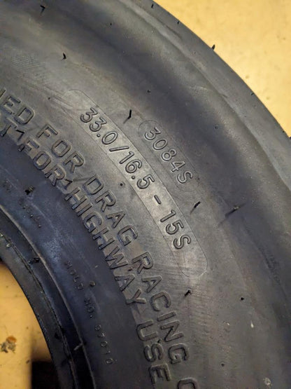 MICKEY THOMPSON ET DRAG WL 33.0 16.5 15S DRAG SLICK TIRE 90000000888-106-1/4"