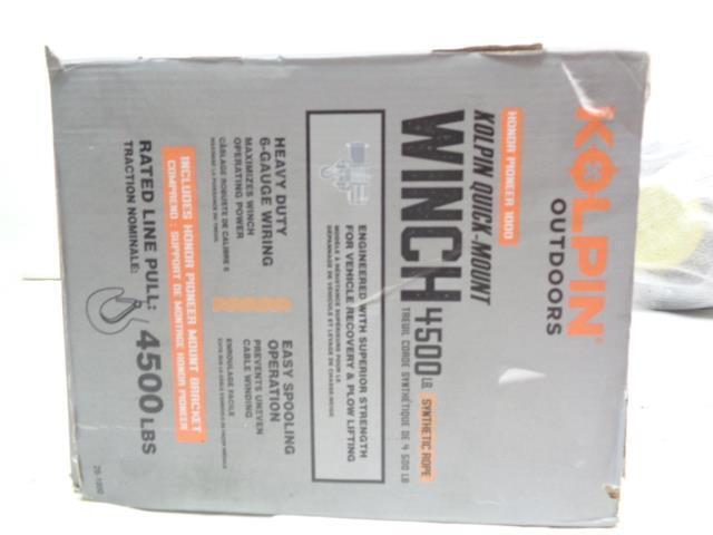 KOLPIN OUTDOORS QUICK MOUNT WINCH 4500 LB 26-100 FOR HONDA PIONEER 1000 NEW R16
