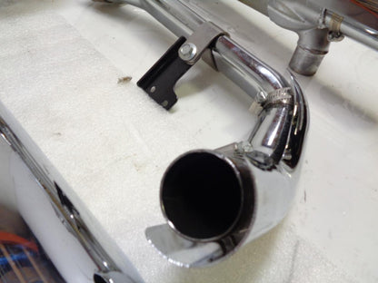 LIGHTLY USED CHROME POWER DUALS EXHAUST HARLEY DAVIDSON TOURING (10-13)  R16