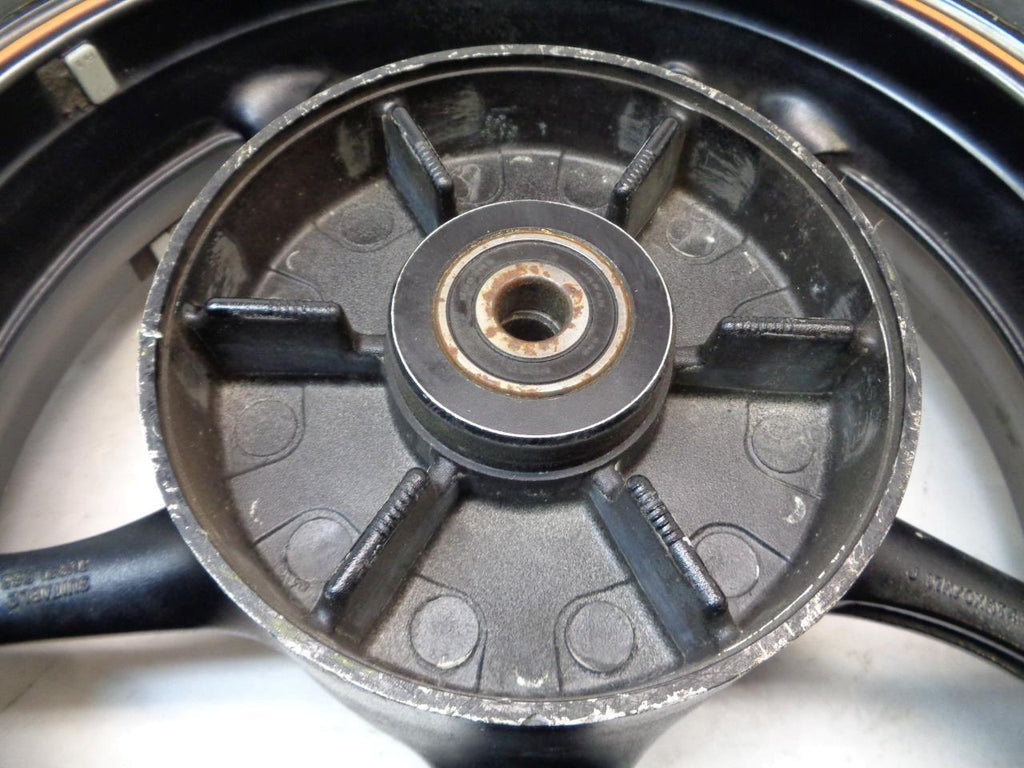 YAMAHA 2004-07 FZ6 17x4.5 5 SPOKE ORANGE STRIPE WHEEL & TIRE SR
