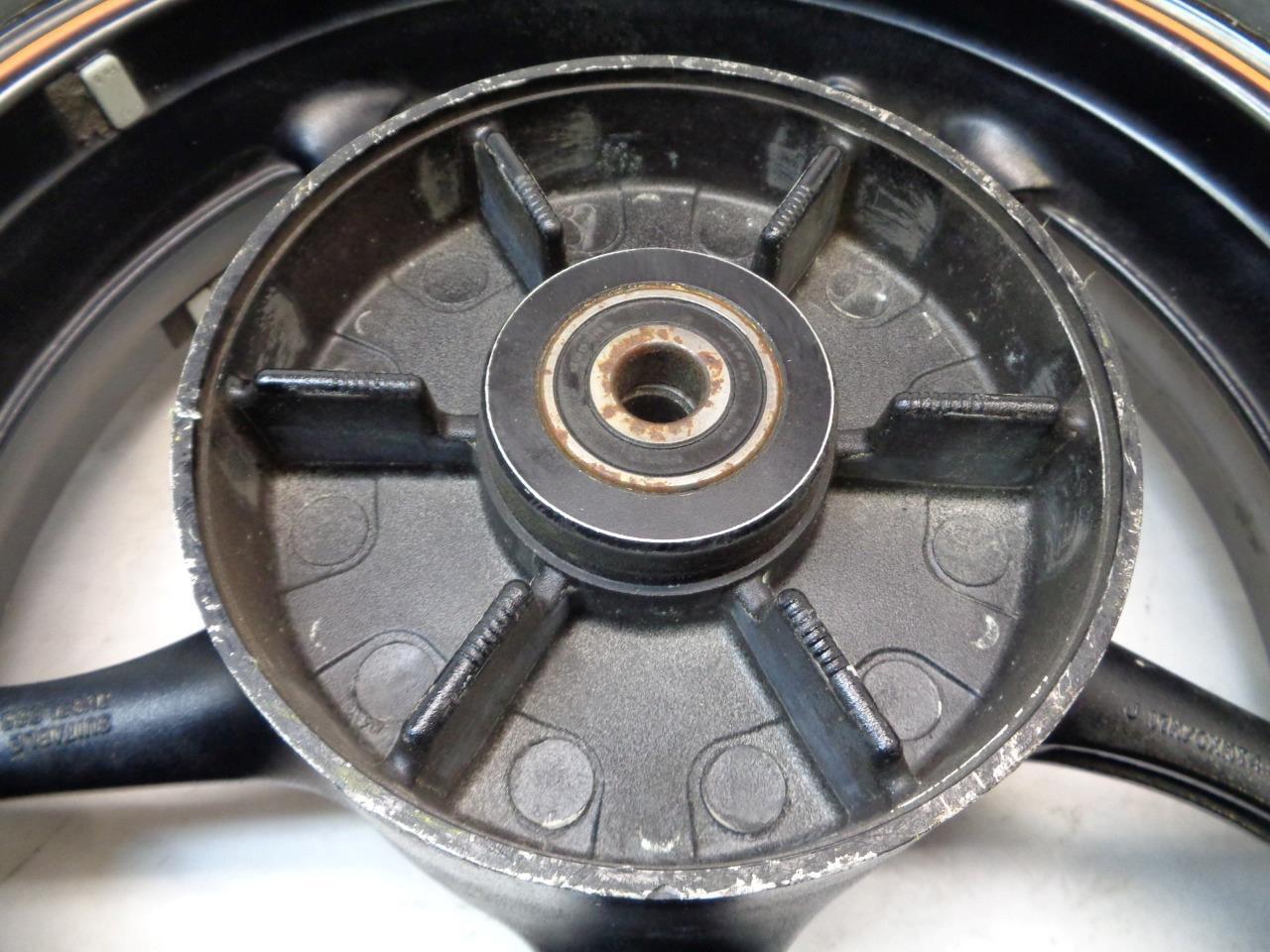 YAMAHA 2004-07 FZ6 17x4.5 5 SPOKE ORANGE STRIPE WHEEL & TIRE SR
