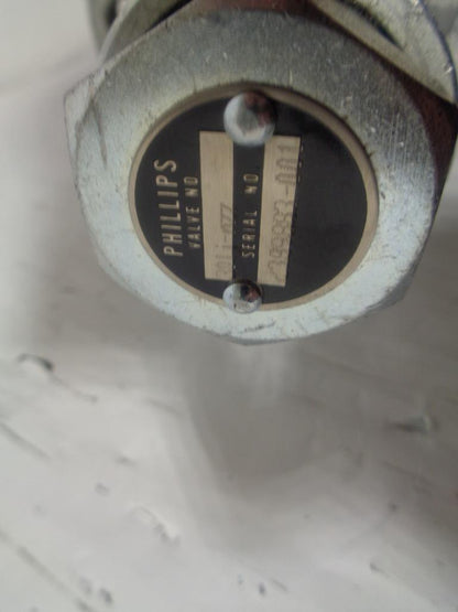 PHILLIPS FLOAT VALVE 301J-NZZ 9/32" ORIFICE NEW N3 R11