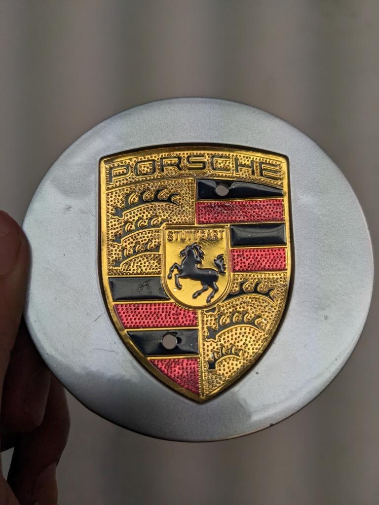 PORSCHE GRAY COLORED CENTER CAP (1) 7L5601149 NEW R21T2