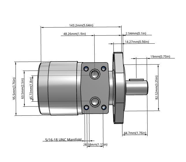 NEW PARKER TE0080AM100AAAA LIGHT DUTY MOTOR BSRG5