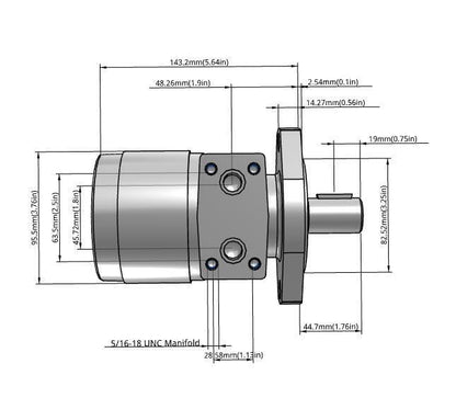 NEW PARKER TE0080AM100AAAA LIGHT DUTY MOTOR BSRG5