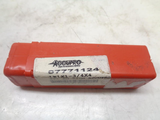 NEW ACCUPRO 07771124 CARBIDE END MILL 1"x1-7/8" 2 FLUTE R22T6BG