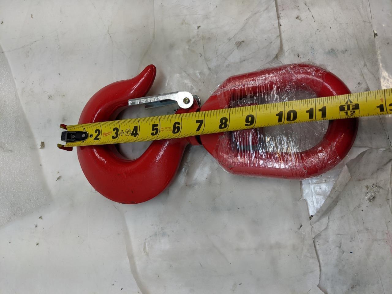 YONGXIN W.L.L. 7 TON HOIST HOOK 1" CLIP 11LBS NEW R15