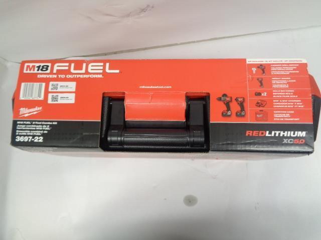 MILWAUKEE M18 FUEL 2-TOOL KIT 1/2" HAMMER DRILL & 1/4" HEX IMPACT DRIVER BSR35