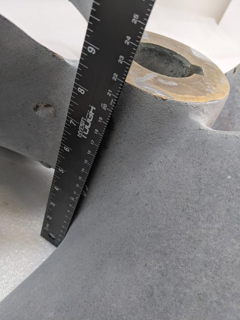 BRASS 28X28X8X16X11 SINGLE 4-WAY BOAT PROPELLER 6768 #2 NEW B2