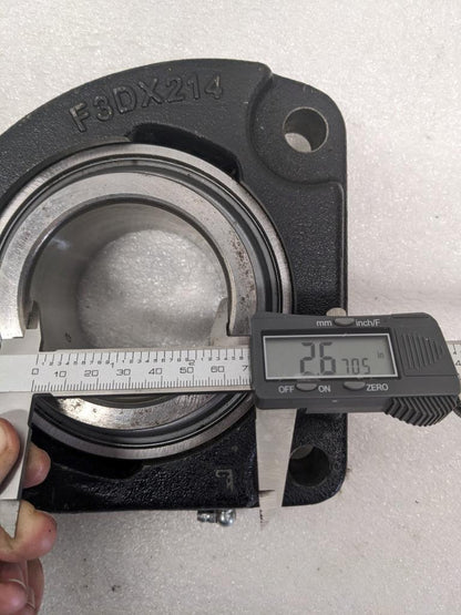 KBZ F3DX214 PILLOW BLOCK 3 BOLT NEW R27