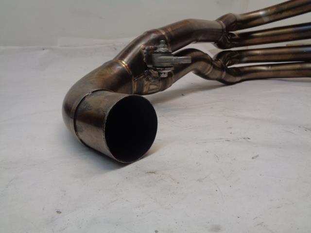 USED M4 DUAL EXHUAST PIPE W/ MANIFOLD FOR MOTORCYCLE SPORTBIKE INCOMPLETE R16