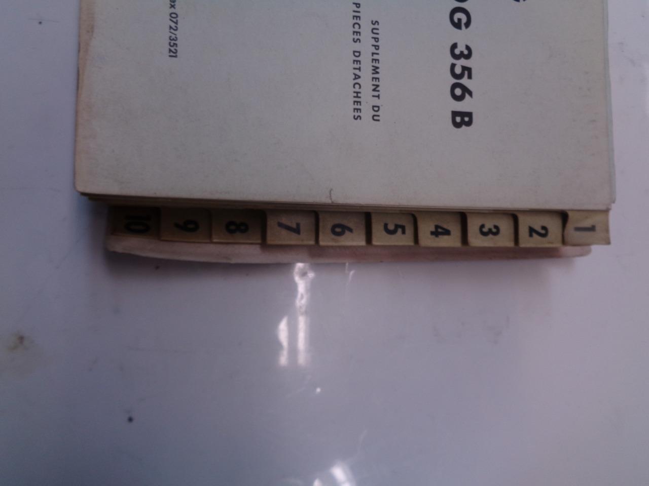 PREVIOUSLY OWNED PORSCHE SUPPLEMENT TO CATALOGUE OF SPARE PARTS 356 B R31