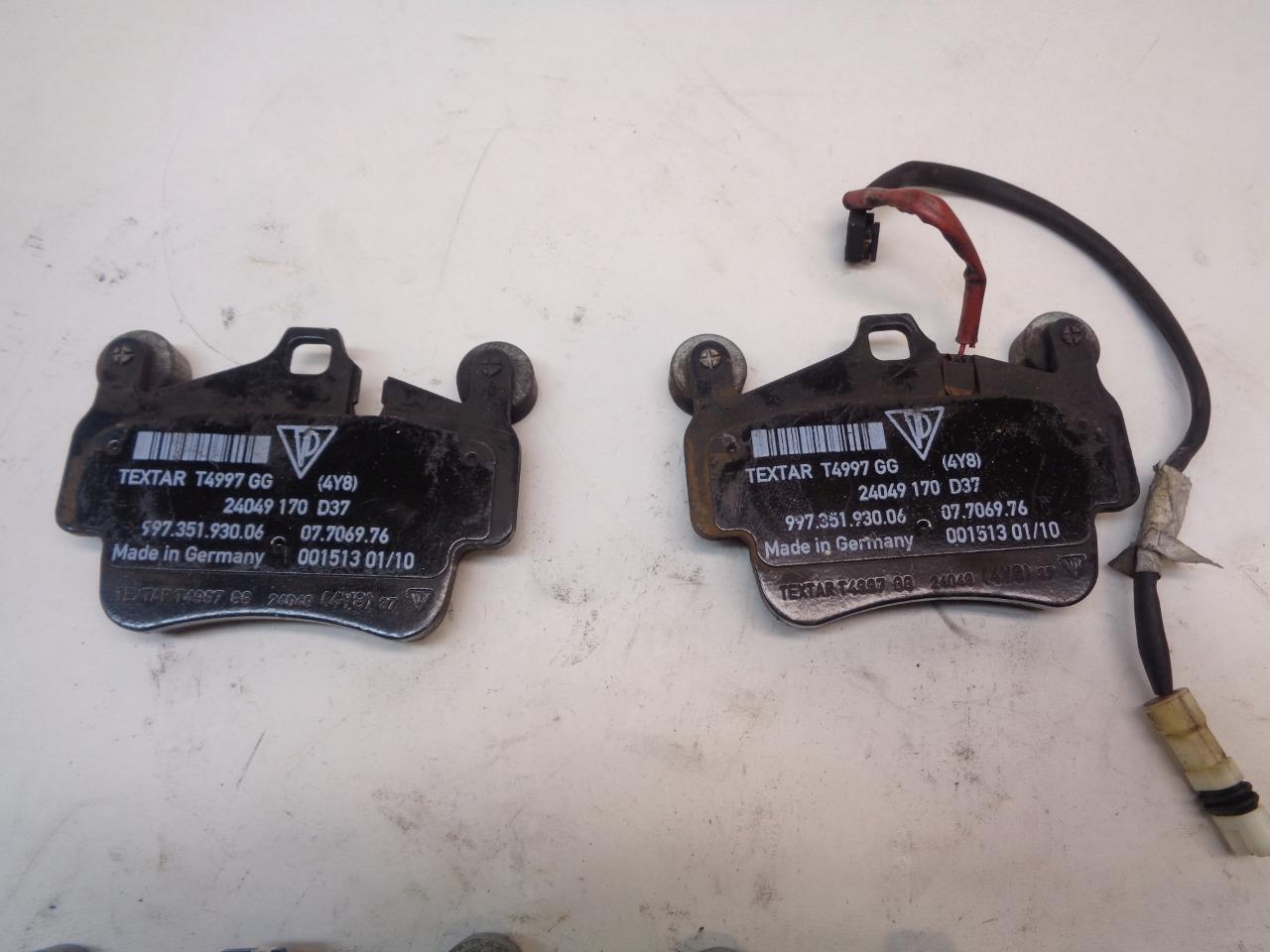 USED GENUINE PORSCHE 997 CERAMIC BRAKE PADS SET 99735193006 R21