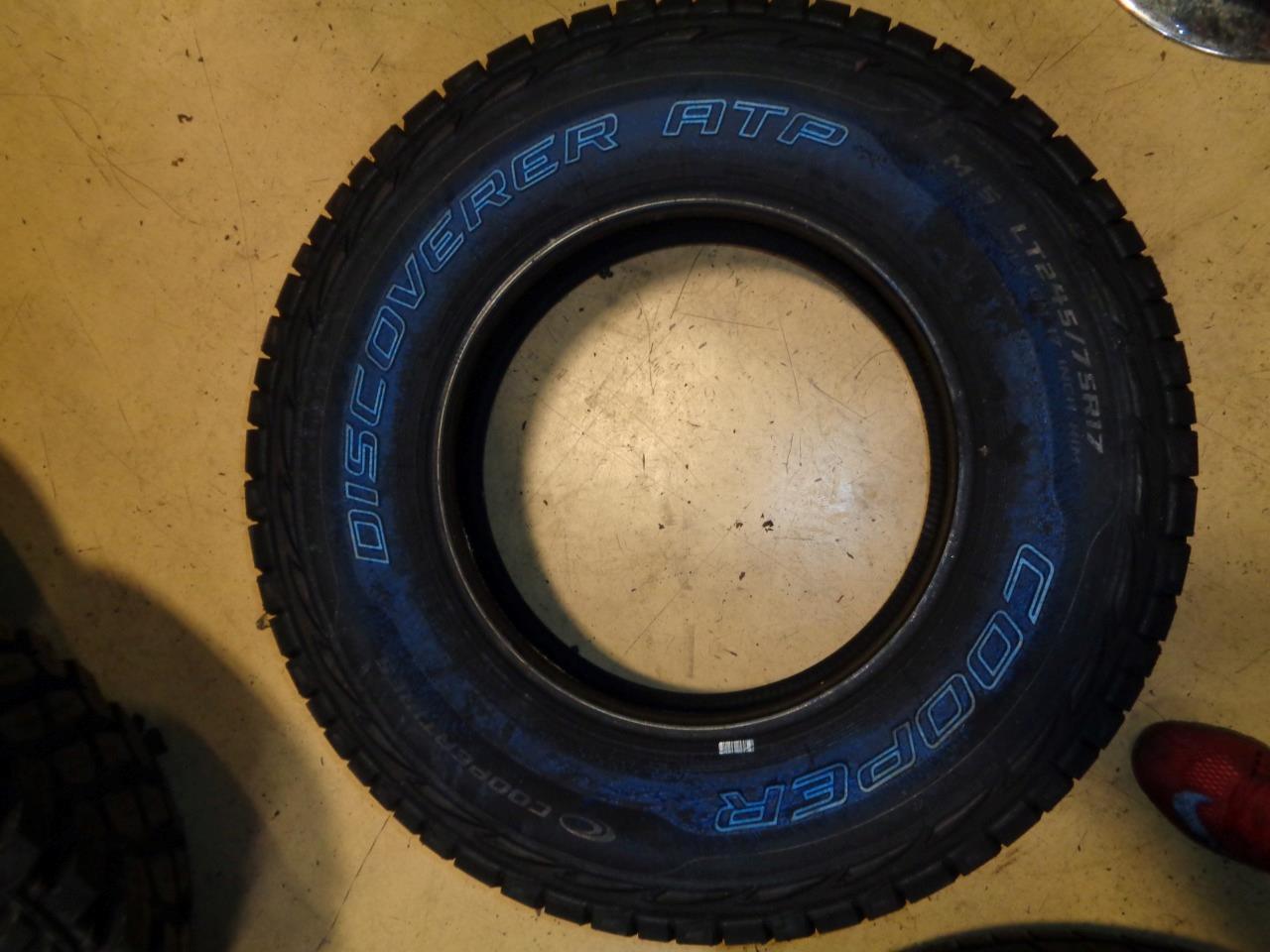 1 COOPER DISCOVERER ATP WL LT 245 75 17 121/118S LRE 10PLY TIRE 90000032600