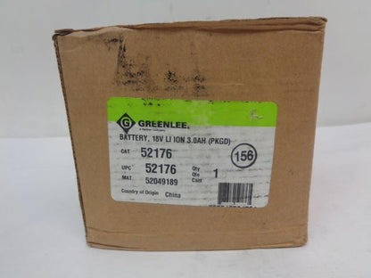 NEW GREENLEE MAKITA 52176 18V 3.0 AH LI-ION BATTERY R22T1