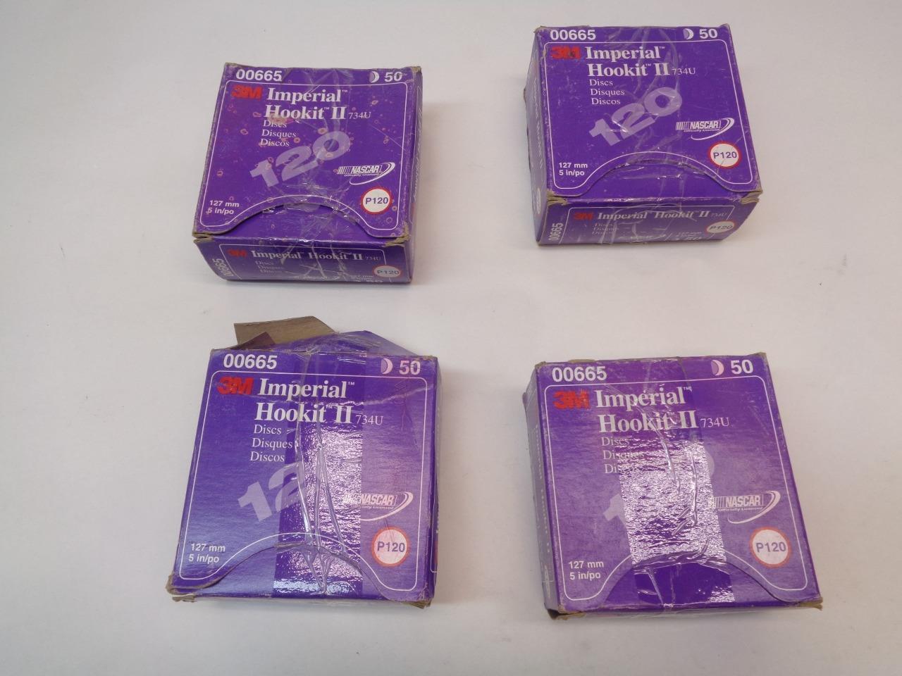 3M 50ct IMPERIAL HOOKIT II 734U 5" P120 ABRASIVE DISCS 00665 R7