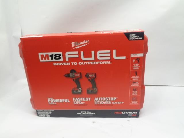 MILWAUKEE M18 FUEL 2-TOOL KIT 1/2" HAMMER DRILL & 1/4" HEX IMPACT DRIVER BSR35