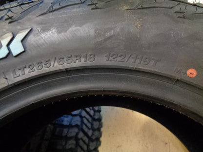 LENSO TIRES RUGGED TERRIAN RT-X  265 65 18 122/119T LRE TIRE 10PLY RTXLT1826565