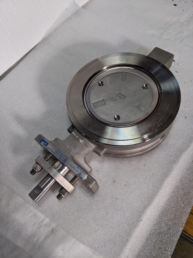 JAMESBURY STEEL WAFER-SPHERE VALVE 8" 316SS BODY 830W1136HBXZ K2