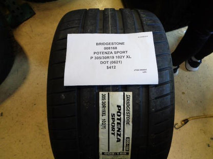 BRIDGESTONE POTENZA SPORT P 305 30 19 102Y XL SUMMER TIRE 008168 CQ2