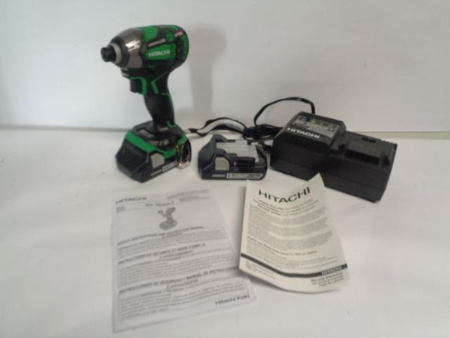 HITACHI 18 VOLLT LITHIUM ION 1/4IN CORDLESS IMPACT DRIVER WH18DBDL2  BSR35