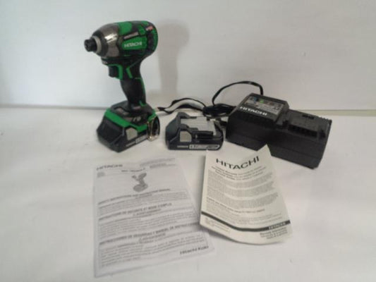 HITACHI 18 VOLLT LITHIUM ION 1/4IN CORDLESS IMPACT DRIVER WH18DBDL2  BSR35