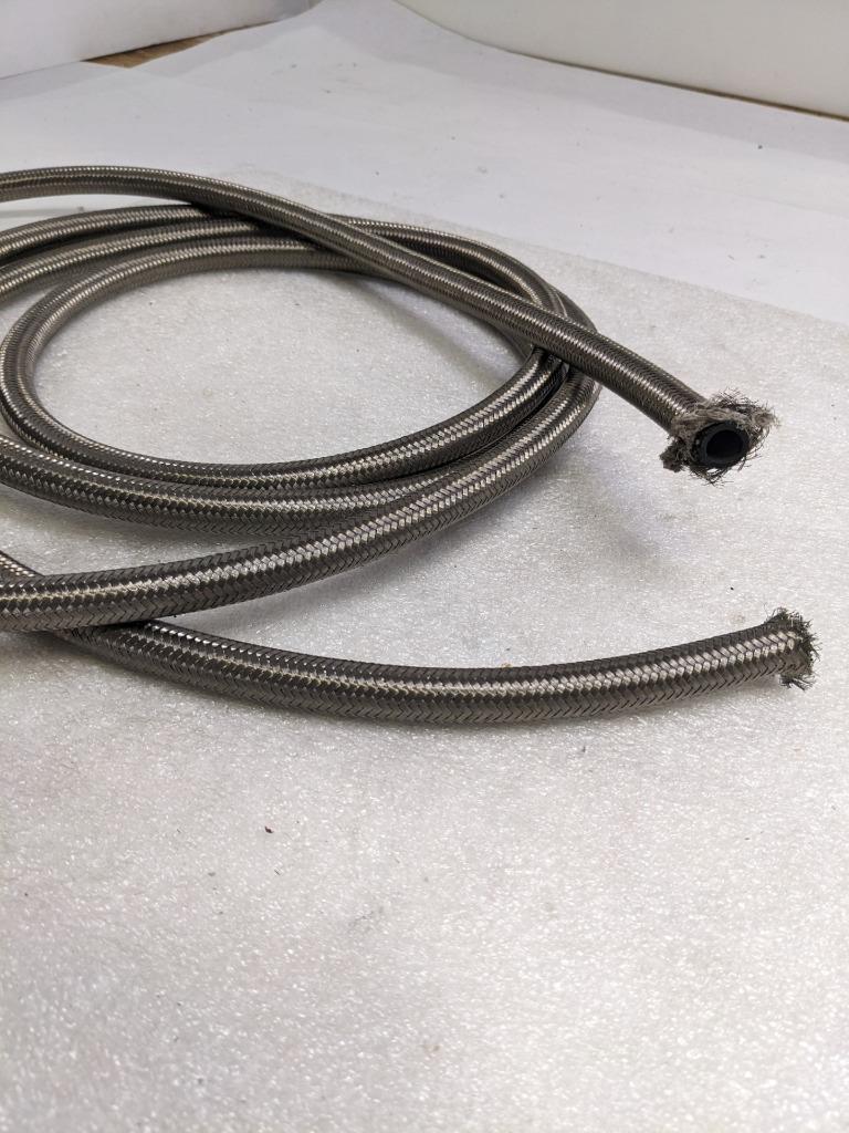 UNBRANDED BRAIDED METAL CPE HOSE 14' OAL 7/16" ID 5/8" OD NEW R3T3